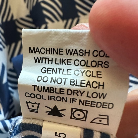 Mud pie navy blue and white sleeveless dress. Size small - Picture 8 of 8